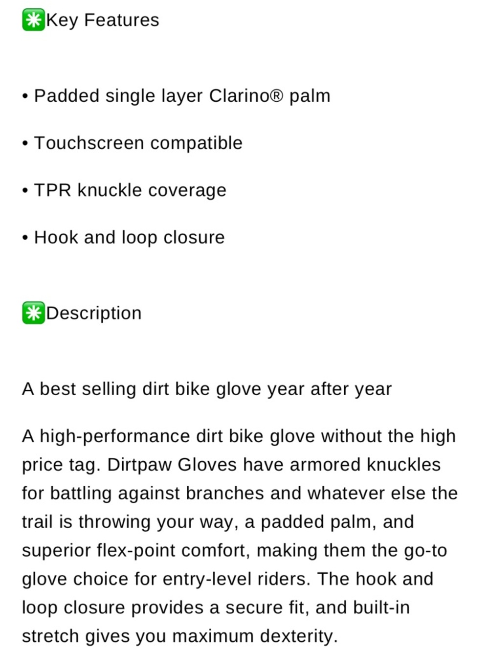 Motocross Dirtbike Gloves - Picture 6 of 6